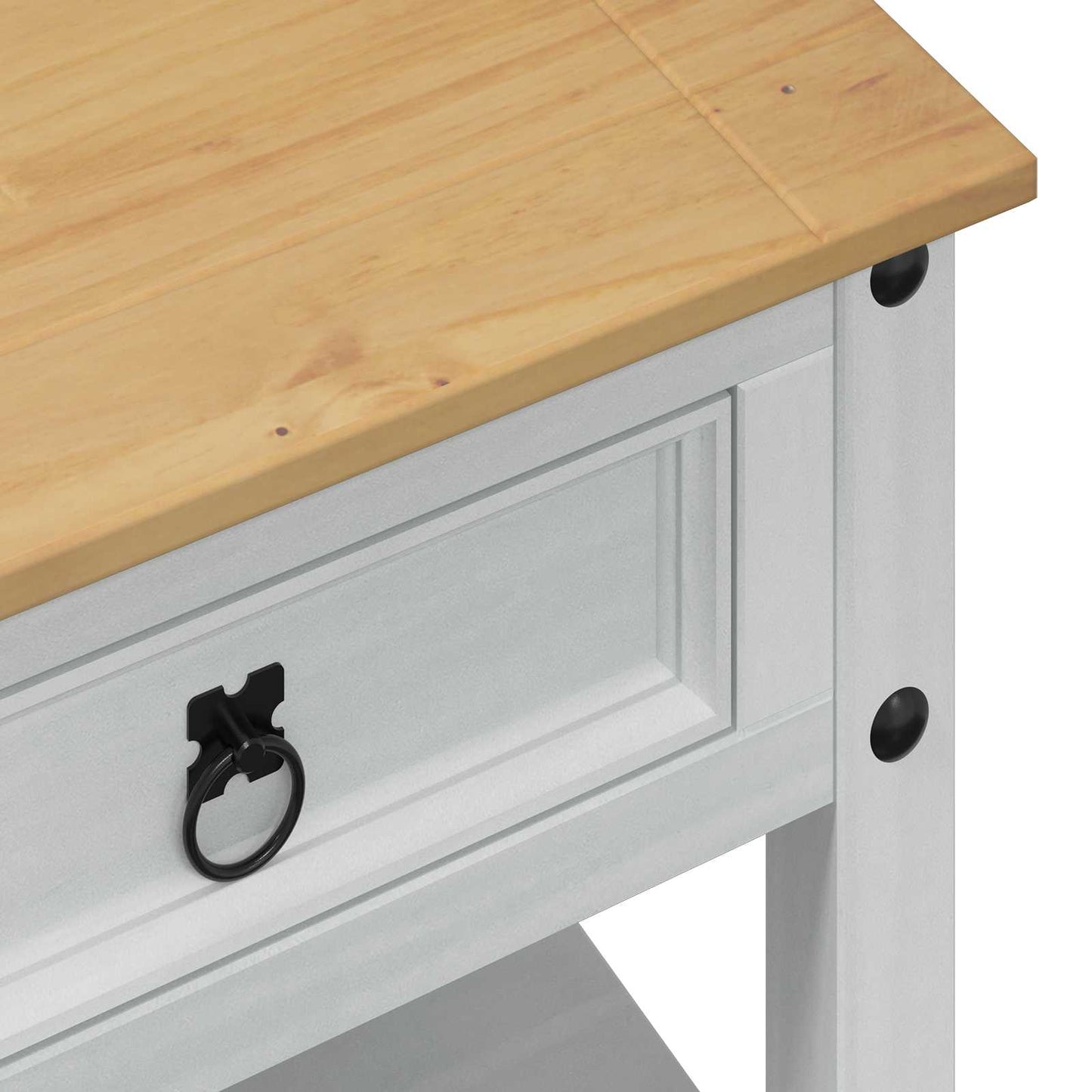 Tavolino da salotto con cassetto Bianco 100 x 48 x 45 cm | homemem39