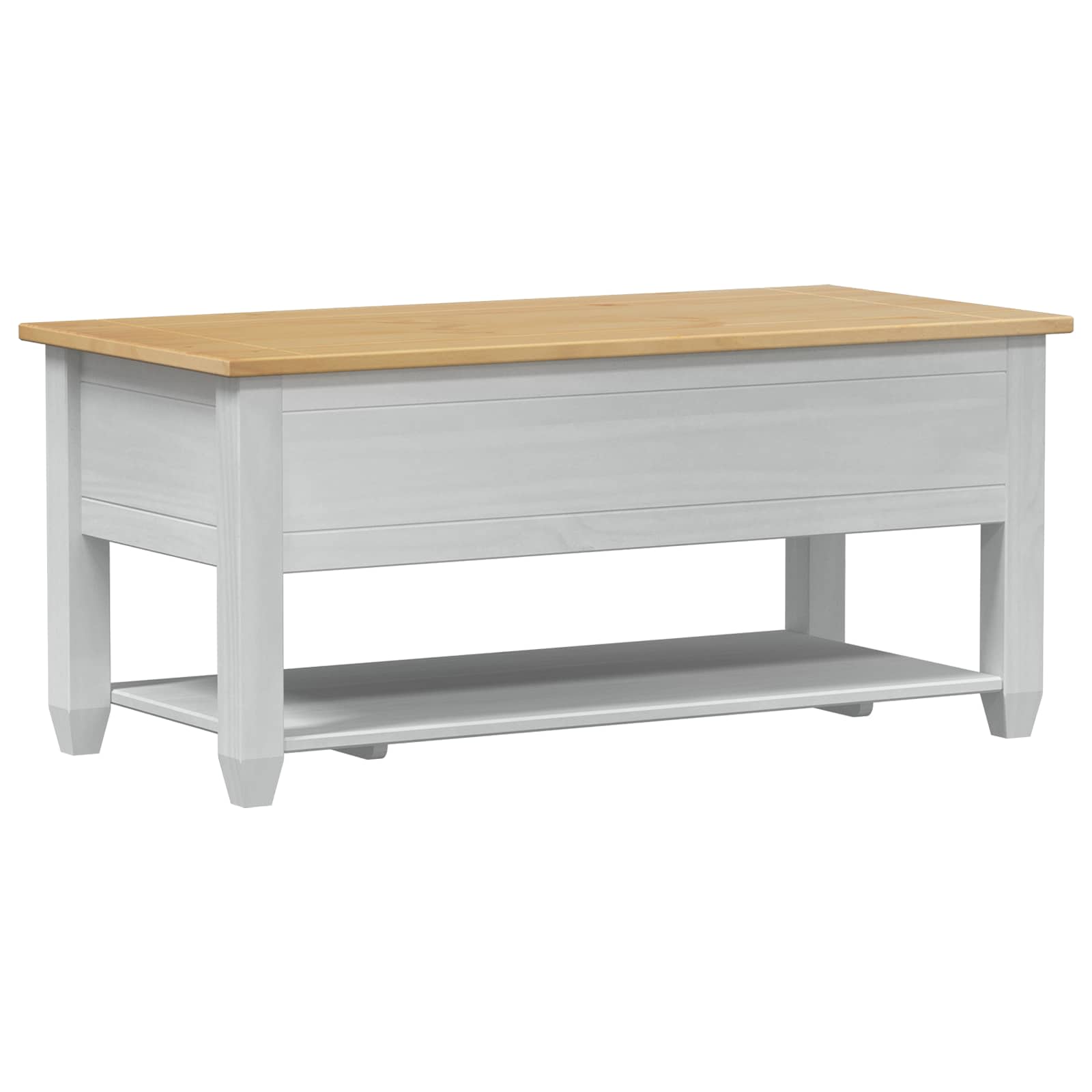 Tavolino da salotto con cassetto Bianco 100 x 48 x 45 cm | homemem39