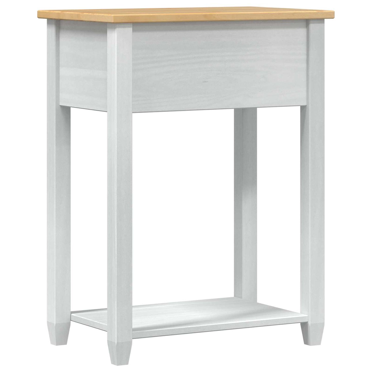 Tavolo Consolle Bianco 55 x 35 x 73 cm Pino massello | homemem39