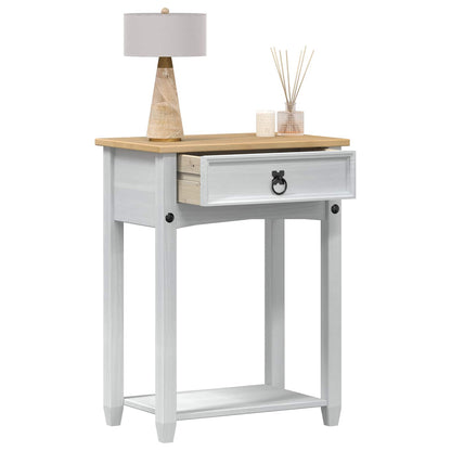 Tavolo Consolle Bianco 55 x 35 x 73 cm Pino massello | homemem39