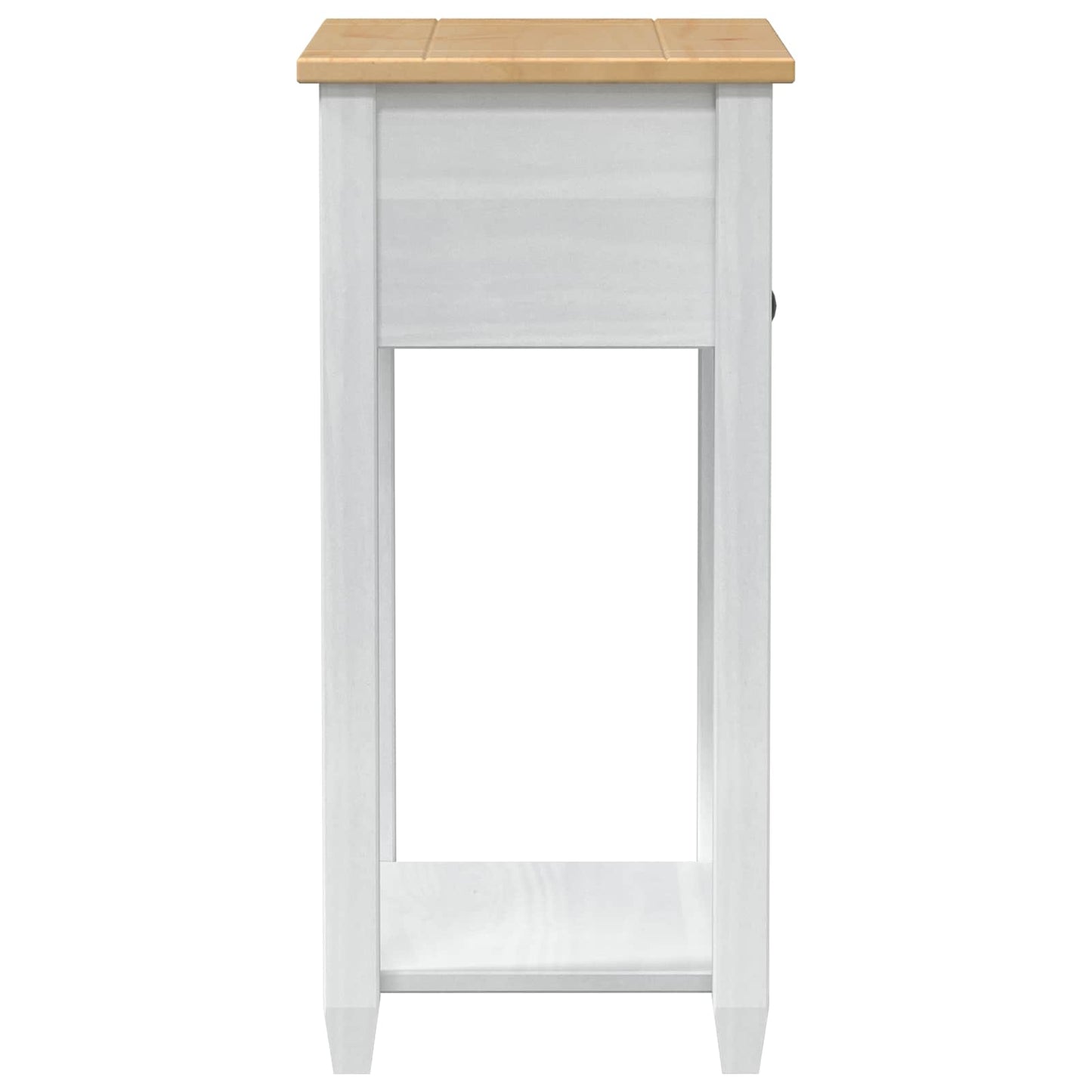 Tavolo Consolle Bianco 55 x 35 x 73 cm Pino massello | homemem39