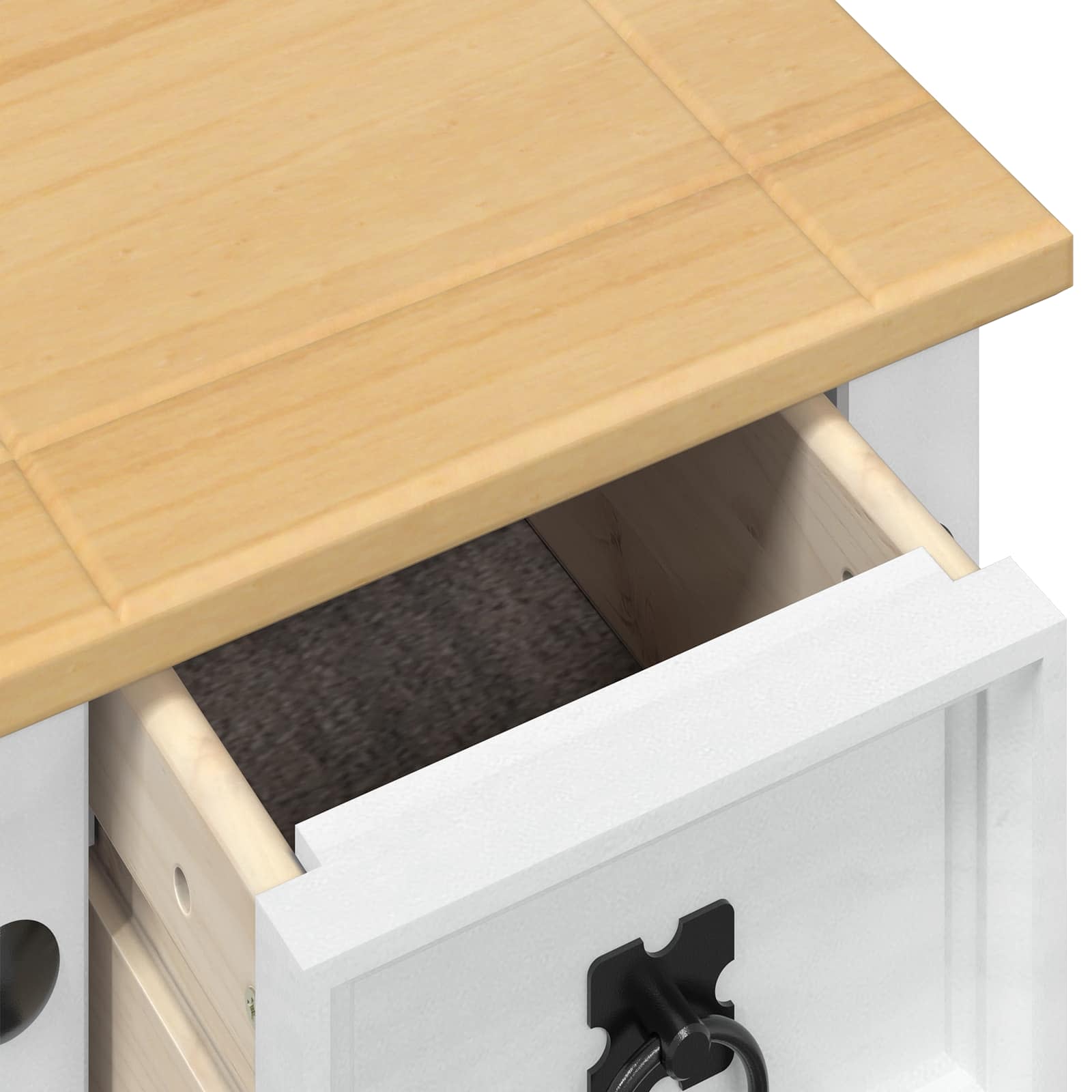 Supporto per piante Bianco 30 x 30 x 73 cm Pino massello | homemem39