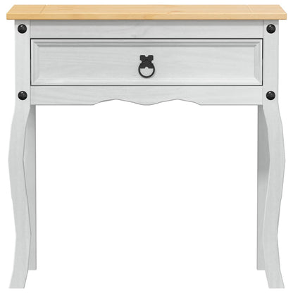 Tavolo Consolle Bianco 73 x 35 x 73 cm Pino massello | homemem39