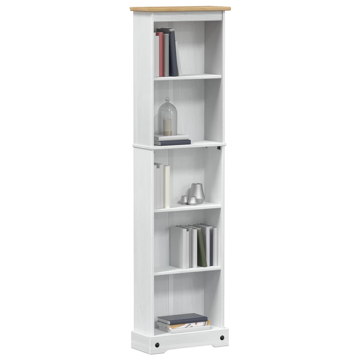 Libreria Bianco 46 x 20 x 170 cm Pino massello | homemem39