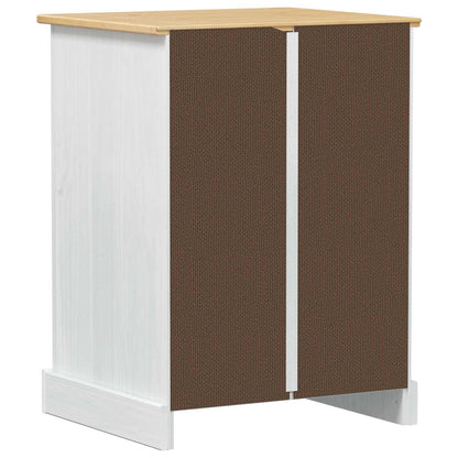 Mobile HiFi Bianco 60 x 50 x 82 cm Pino massello | homemem39