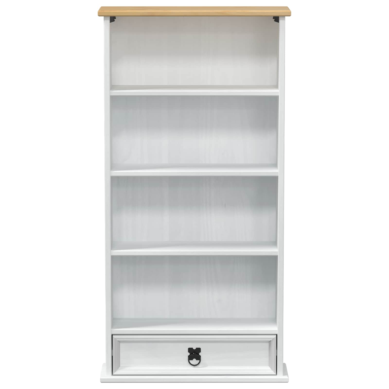 Mobile per CD Bianco 52 x 17.5 x 103 cm Pino massello | homemem39