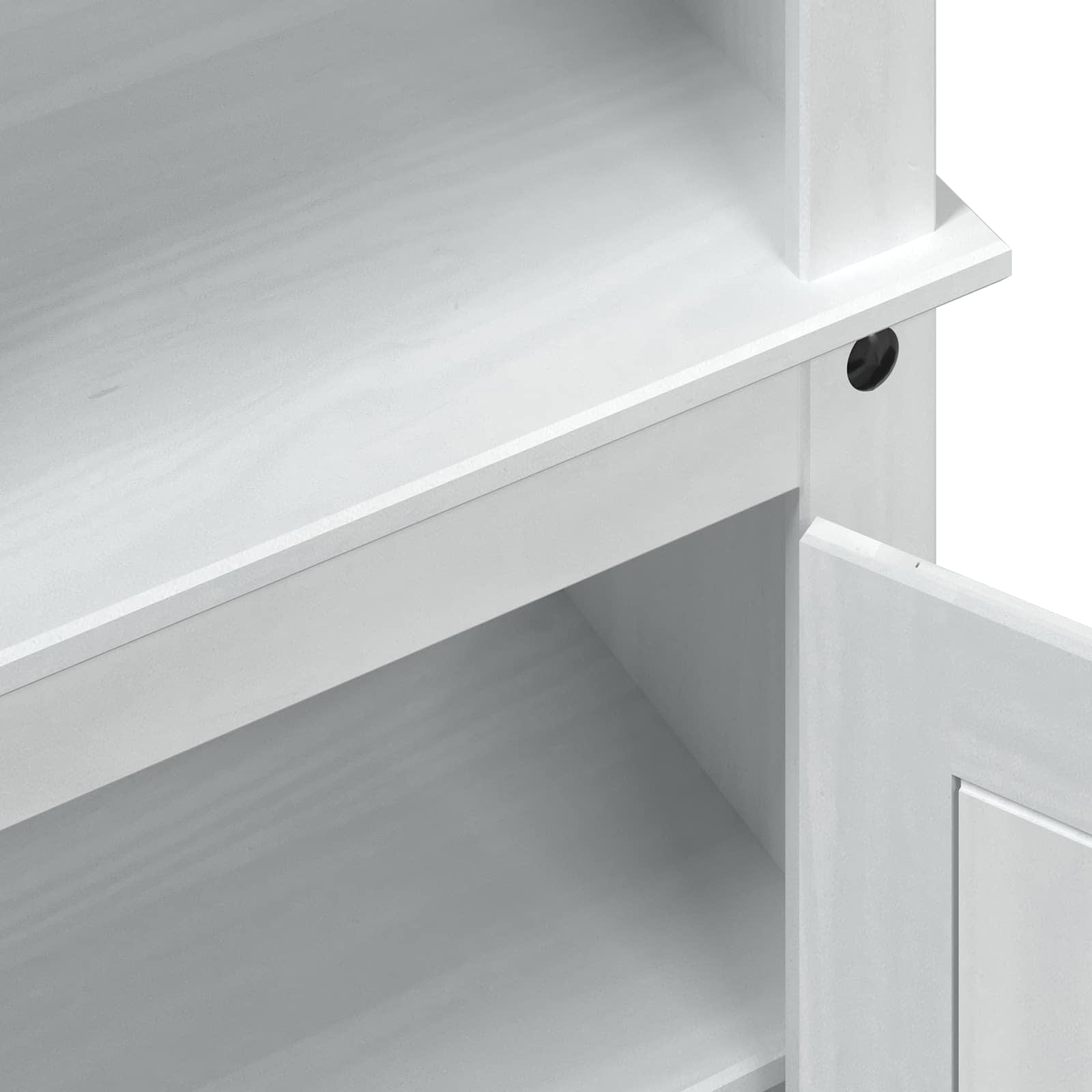 Mobile per scarpe Bianco 86 x 38,5 x 108 cm Pino massello | homemem39