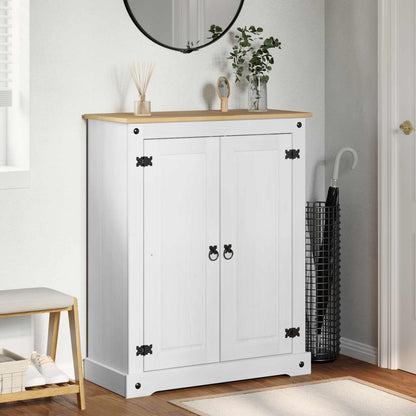 Mobile per scarpe Bianco 86 x 38,5 x 108 cm Pino massello | homemem39