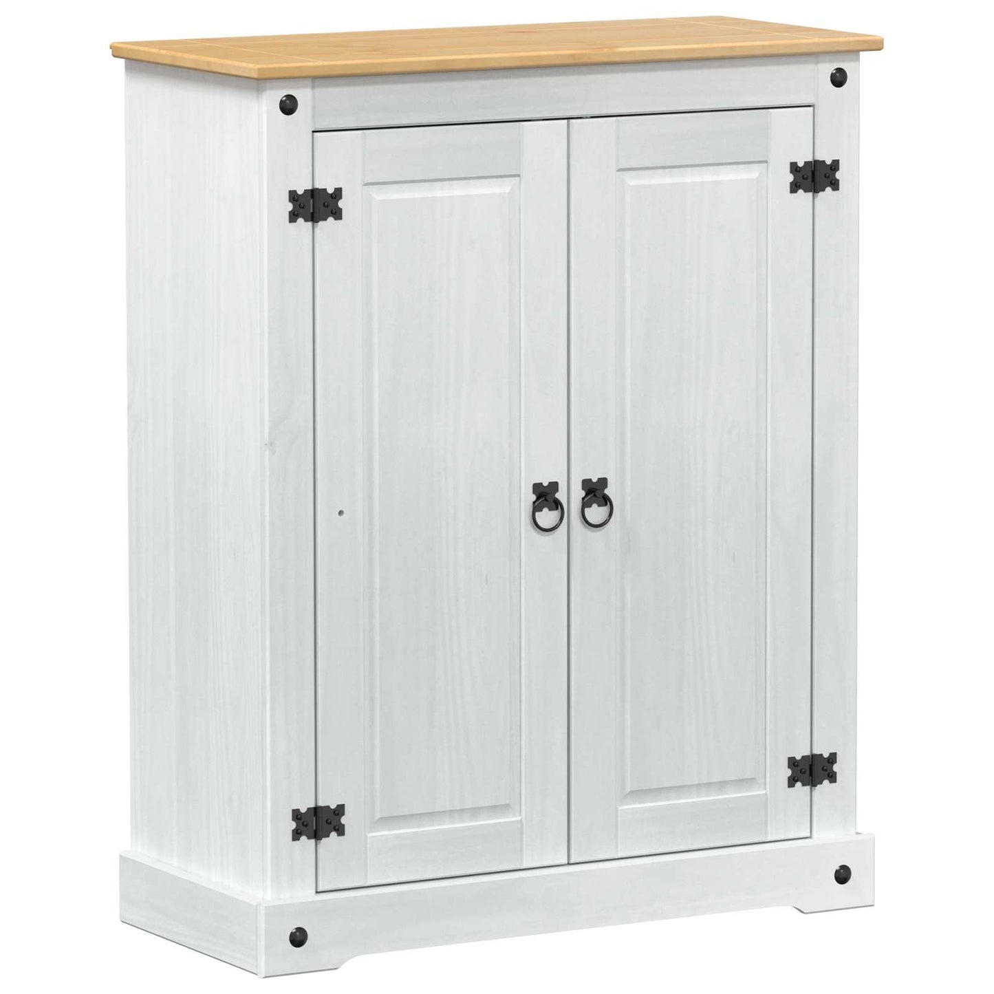 Mobile per scarpe Bianco 86 x 38,5 x 108 cm Pino massello | homemem39