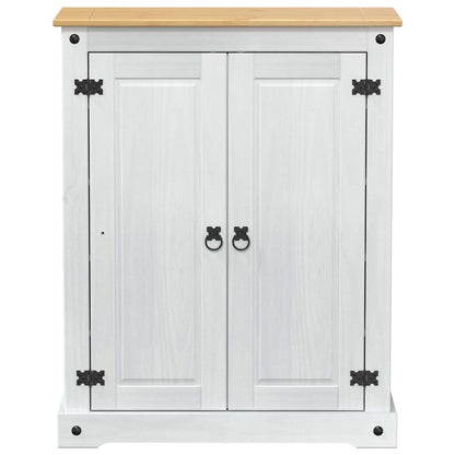 Mobile per scarpe Bianco 86 x 38,5 x 108 cm Pino massello | homemem39