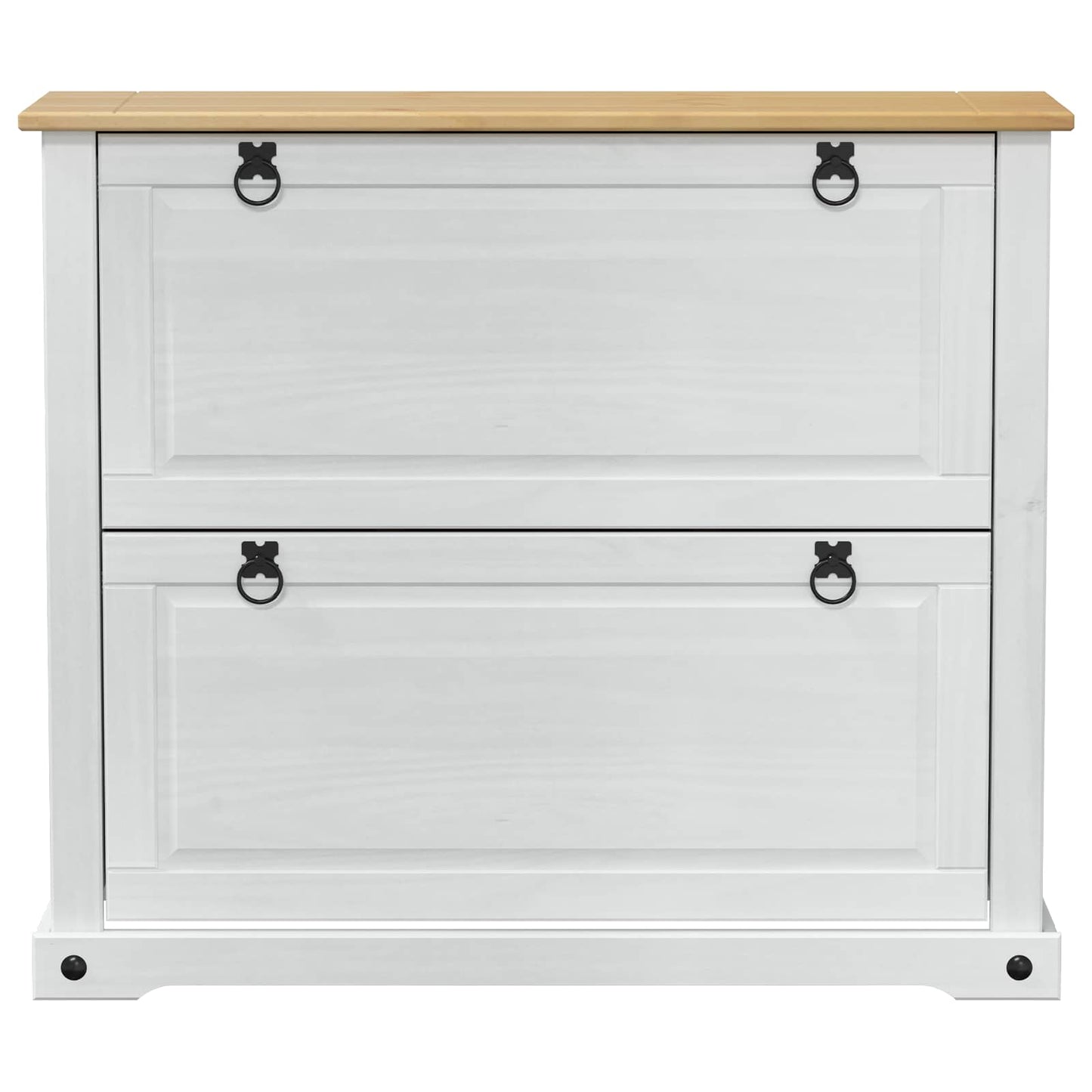 Mobile per scarpe Corona Bianco 99 x 32 x 85 cm Pino massello | homemem39