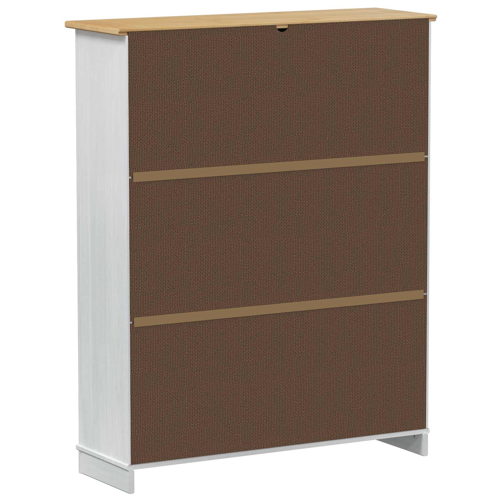 Mobile per scarpe Corona Bianco 99 x 32 x 122 cm Pino massello | homemem39