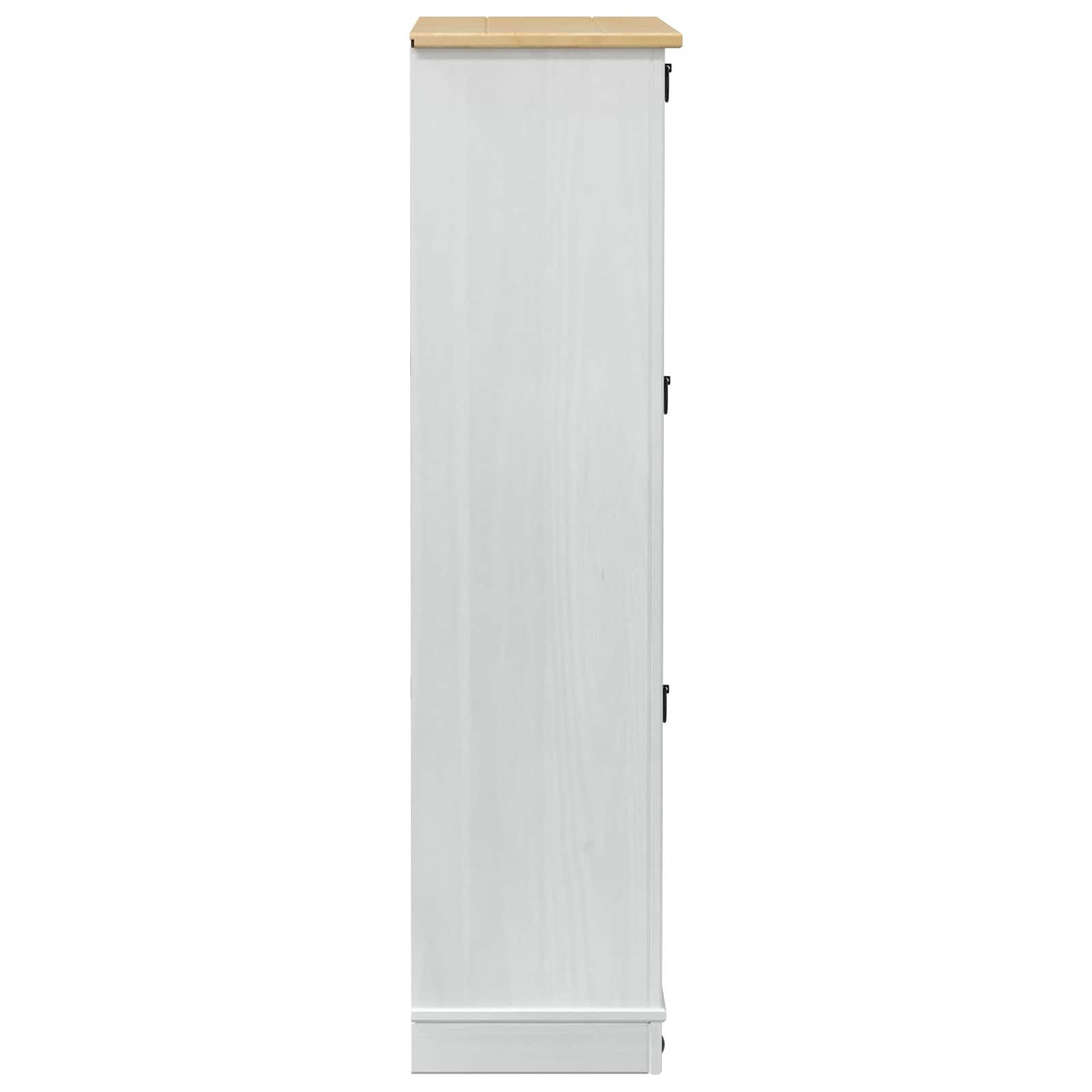 Mobile per scarpe Corona Bianco 99 x 32 x 122 cm Pino massello | homemem39