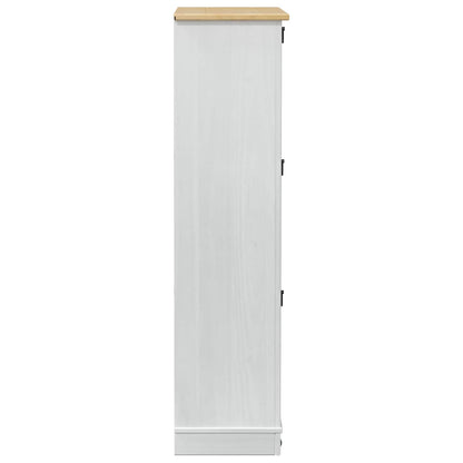 Mobile per scarpe Corona Bianco 99 x 32 x 122 cm Pino massello | homemem39