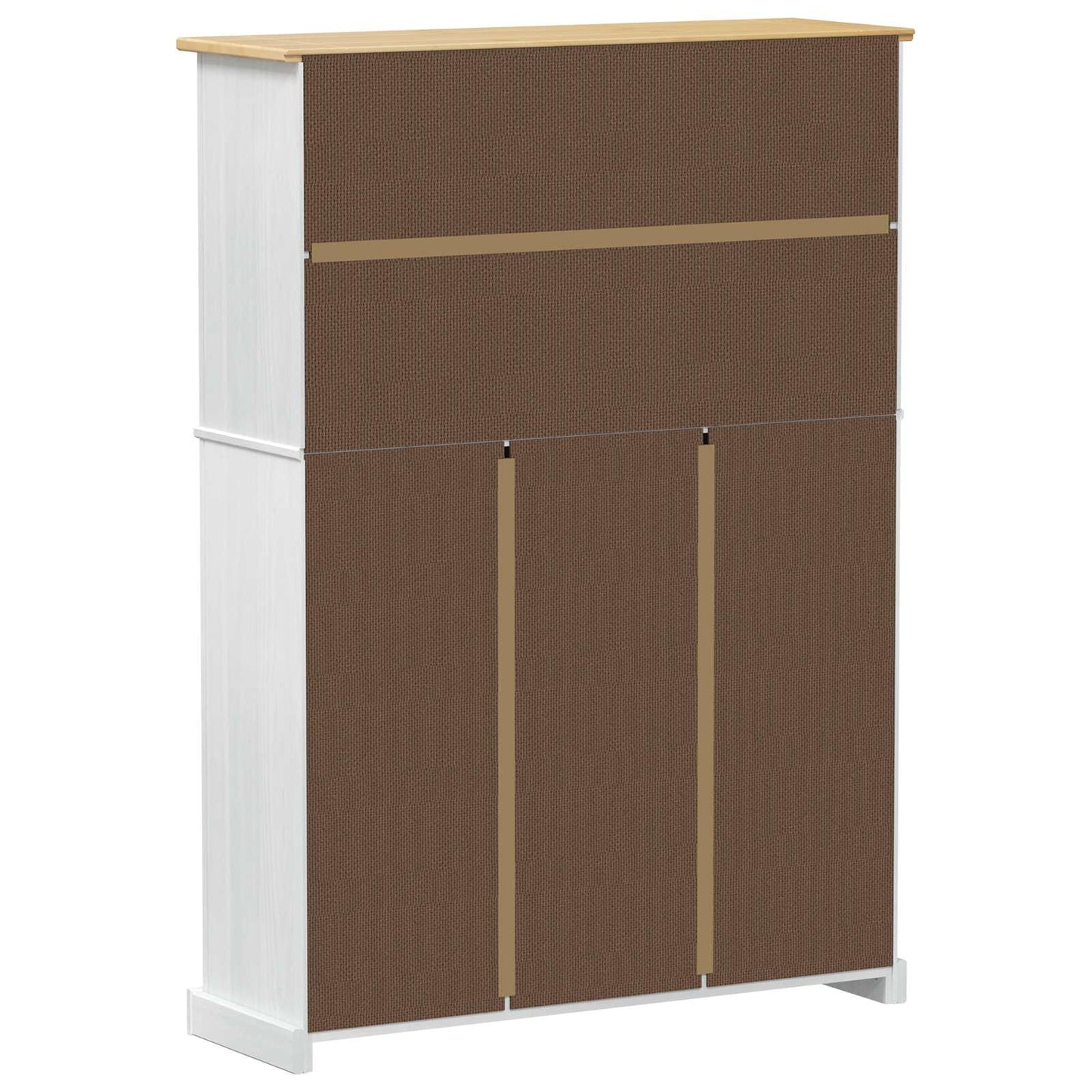 Mobile per scarpe Corona Bianco 99 x 32 x 138 cm Pino massello | homemem39