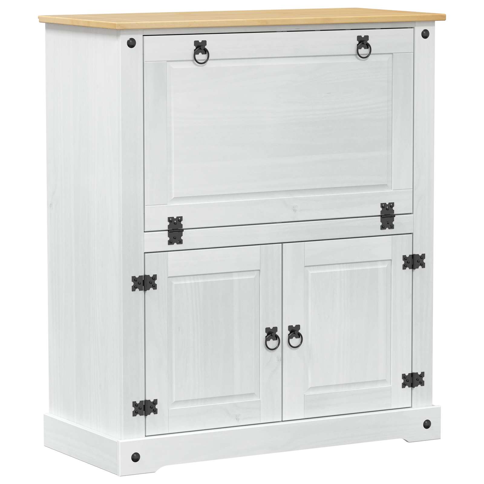 Mobile per vino Bianco 97 x 45 x 114 cm Pino massello | homemem39