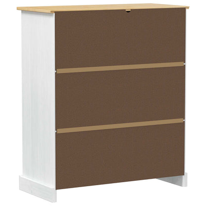 Mobile per vino Bianco 97 x 45 x 114 cm Pino massello | homemem39