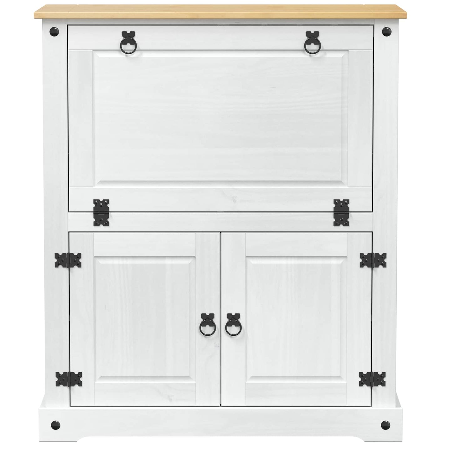Mobile per vino Bianco 97 x 45 x 114 cm Pino massello | homemem39