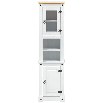 Mobile da Bagno con porta Bianco 50 x 40 x 185 cm Pino massello | homemem39