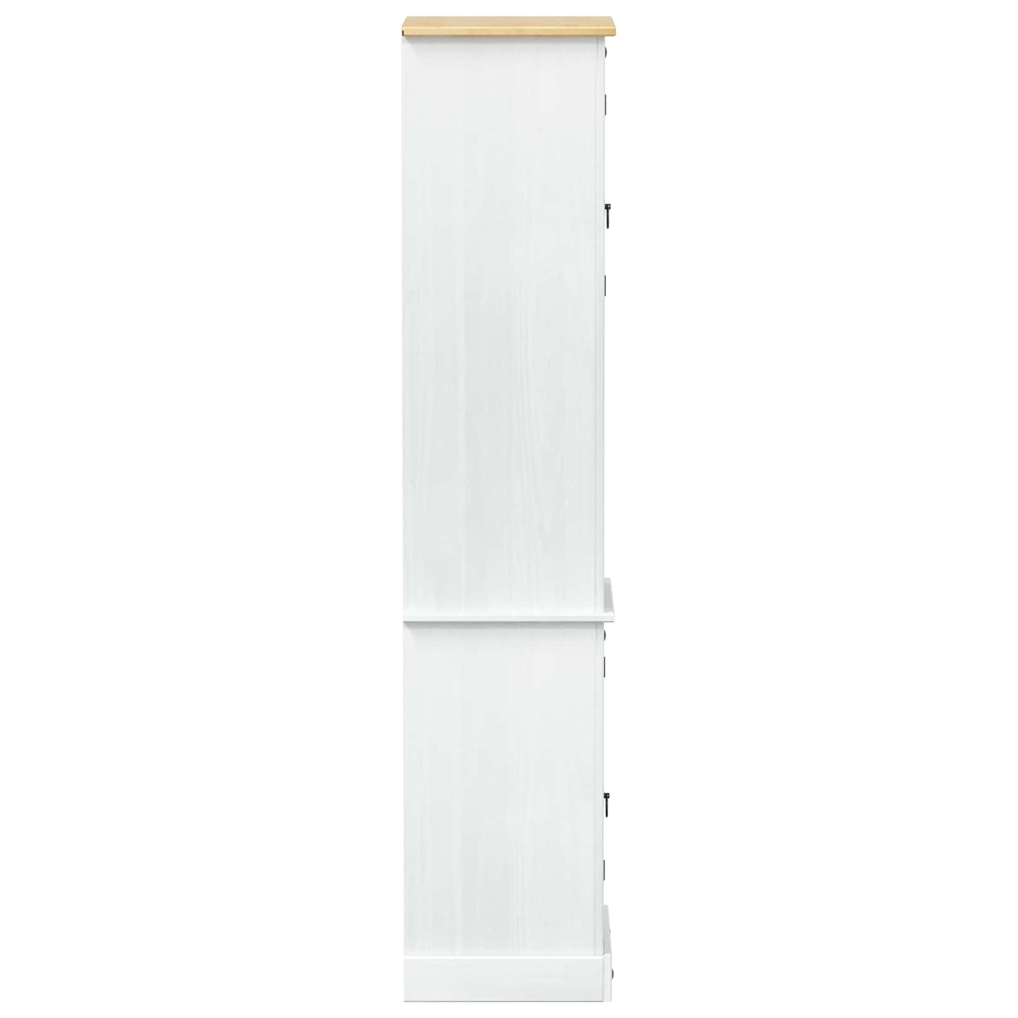 Mobile da Bagno con porta Bianco 50 x 40 x 185 cm Pino massello