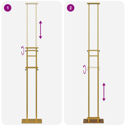 Espositori per Fiere Oro 30 x 23,5 x 210 cm Acciaio | homemem39
