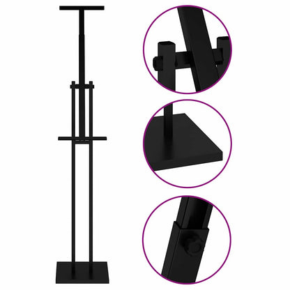 Espositori per Fiere Nero 26,5 x 26,5 x 150 cm Acciaio | homemem39