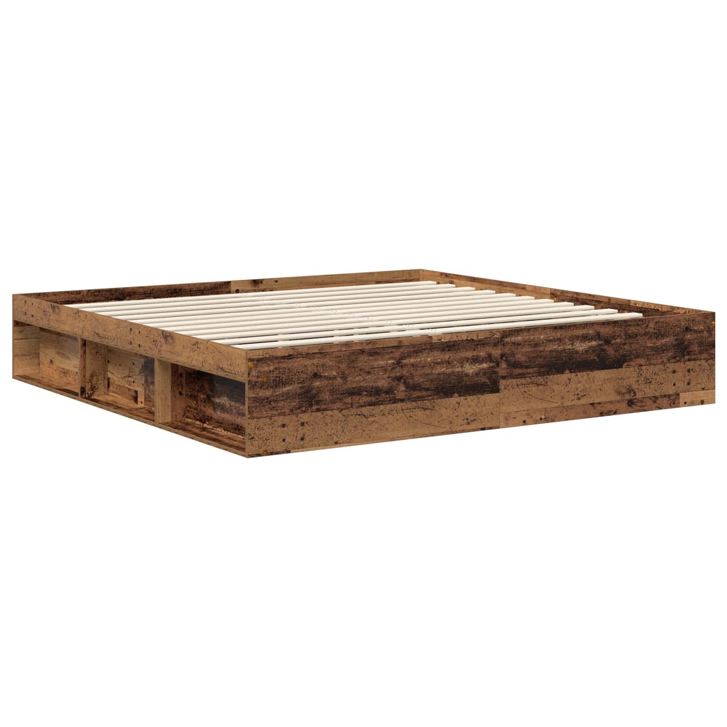 Struttura del letto con testiera Legno vecchio 200 x 200 cm