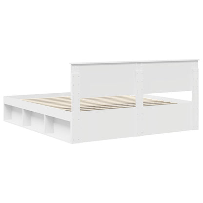 Struttura del letto Bianco 180 x 200 cm Legno multistrato | homemem39