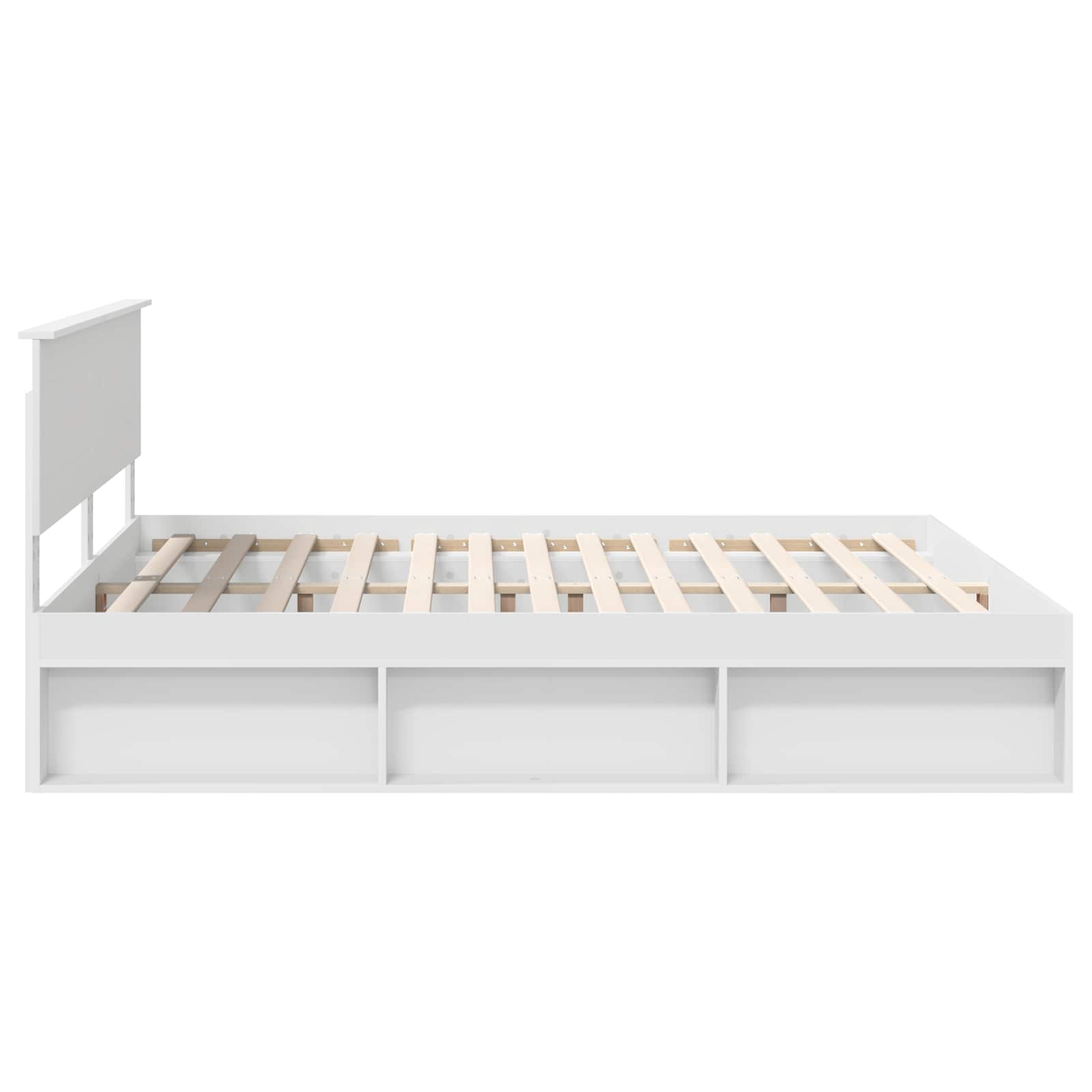 Struttura del letto Bianco 180 x 200 cm Legno multistrato | homemem39