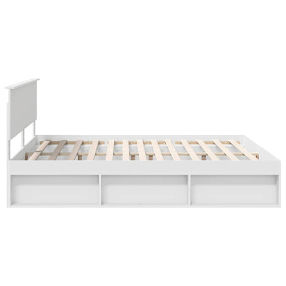 Struttura del letto Bianco 180 x 200 cm Legno multistrato | homemem39