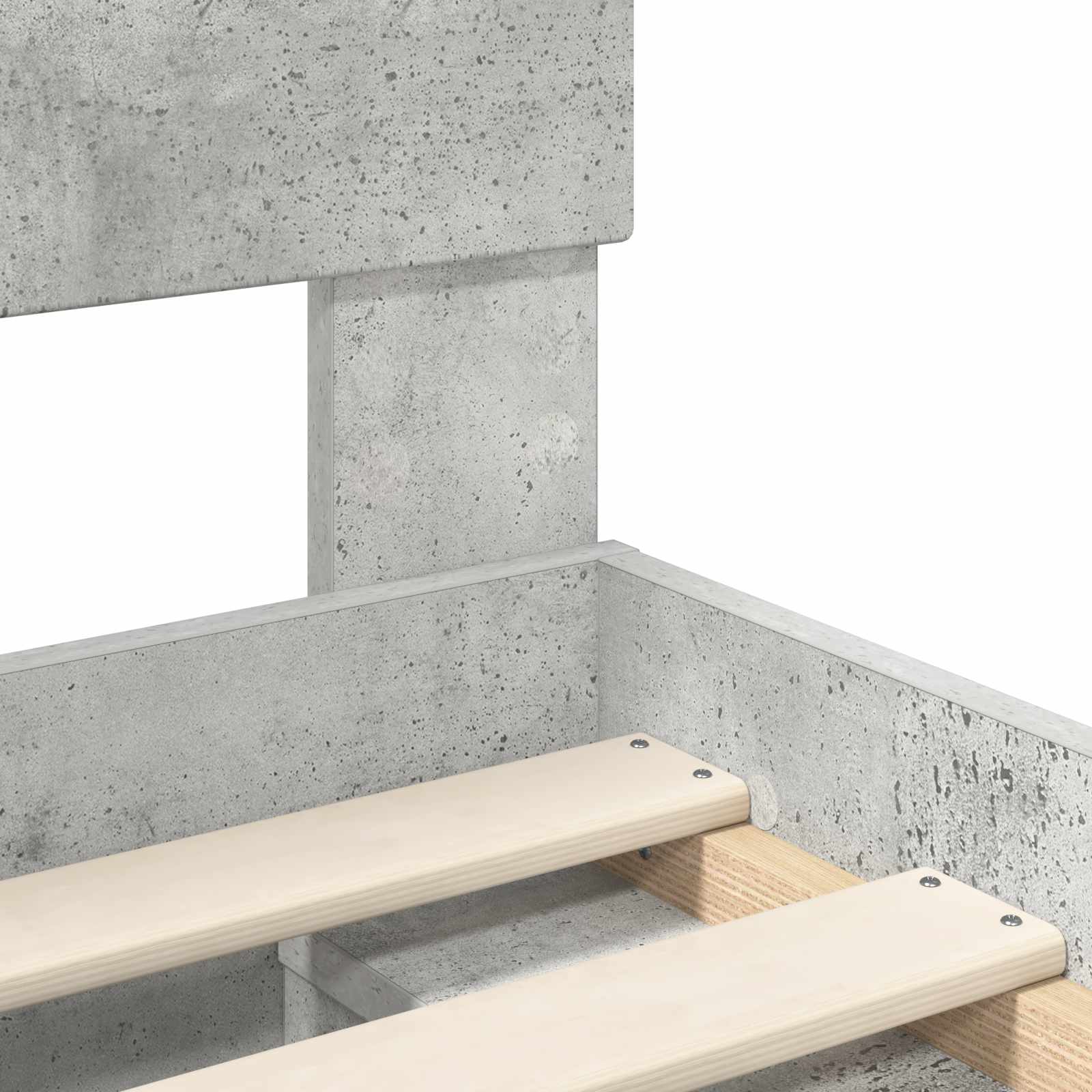 Struttura del letto Calcestruzzo 180 x 200 cm Legno multistrato | homemem39