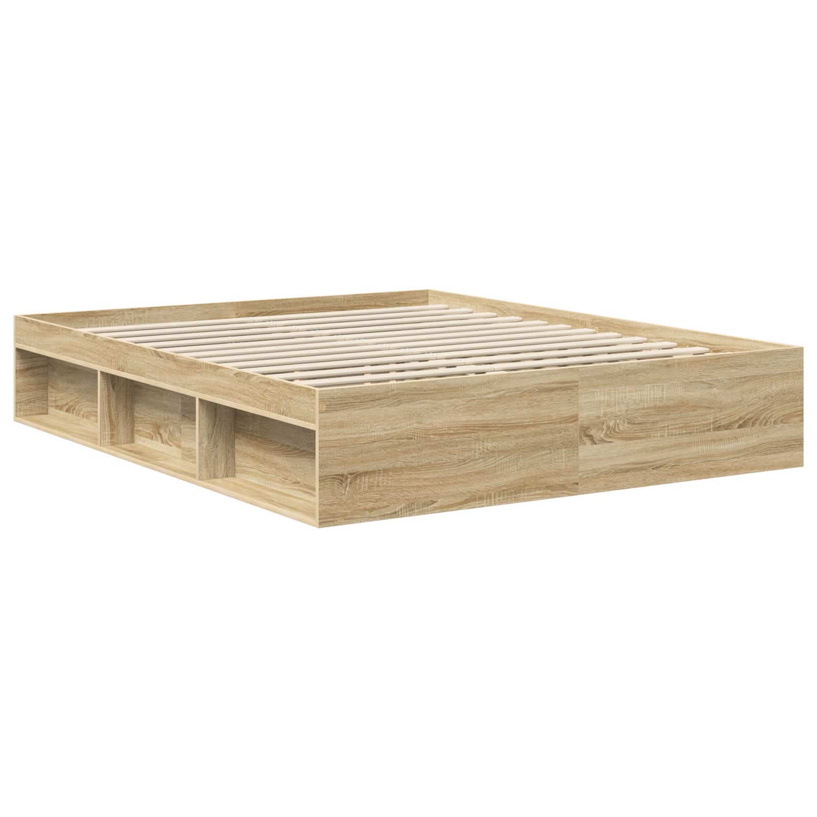 Struttura del letto Sonoma 160 x 200 cm Legno multistrato | homemem39