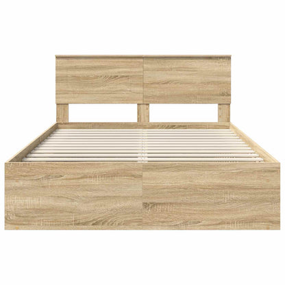 Struttura del letto Sonoma 160 x 200 cm Legno multistrato | homemem39