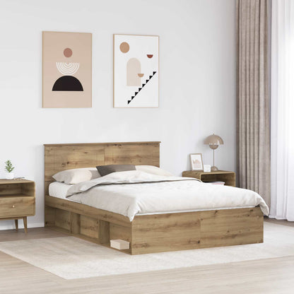 Struttura del letto Rovere Artigianale 150 x 200 cm | homemem39