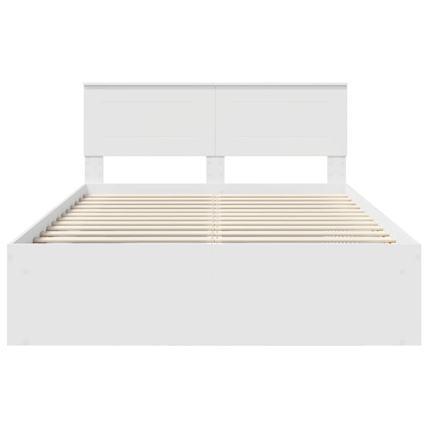 Struttura del letto Bianco 140 x 190 cm Legno multistrato | homemem39