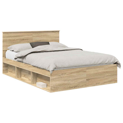 Struttura del letto Sonoma 140 x 200 cm Legno multistrato | homemem39