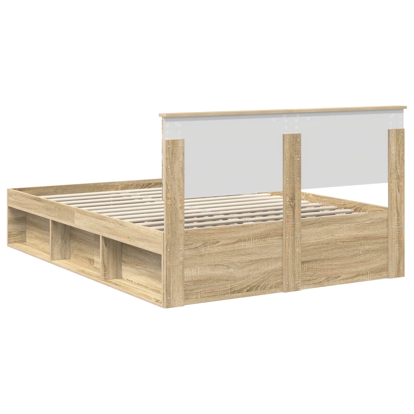 Struttura del letto Sonoma 140 x 200 cm Legno multistrato | homemem39