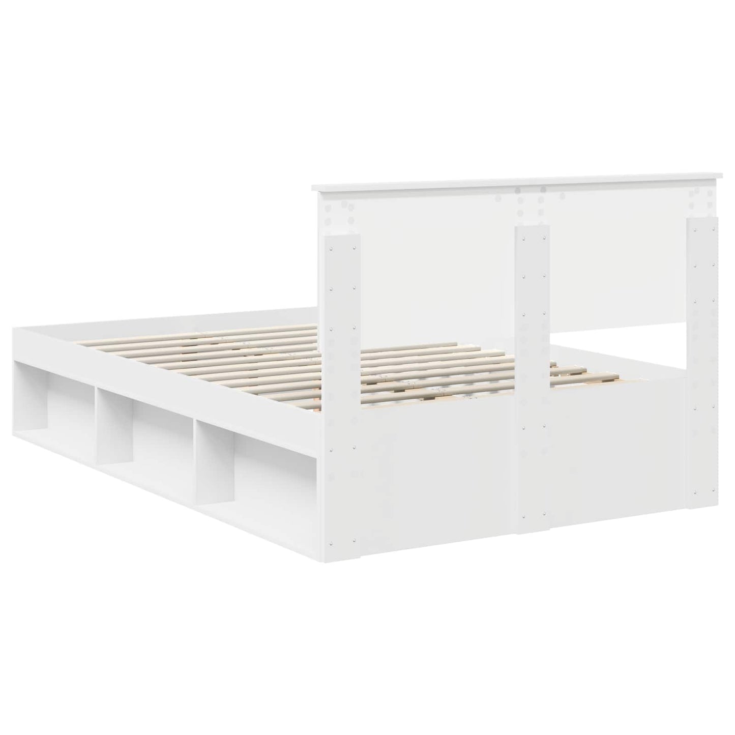 Struttura del letto Bianco 120 x 200 cm Legno multistrato | homemem39