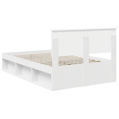Struttura del letto Bianco 120 x 200 cm Legno multistrato | homemem39