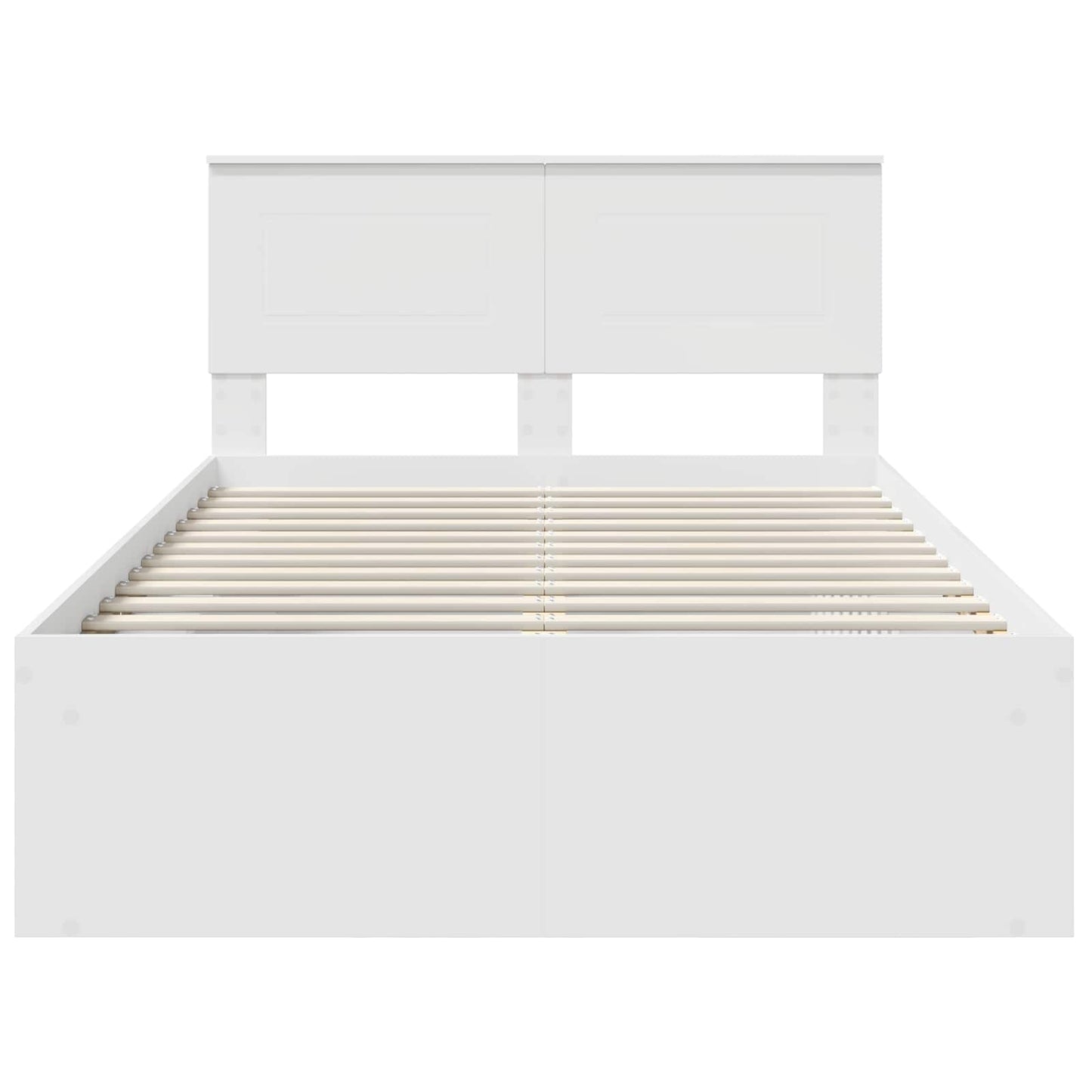 Struttura del letto Bianco 120 x 200 cm Legno multistrato | homemem39