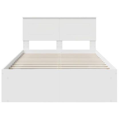 Struttura del letto Bianco 120 x 200 cm Legno multistrato | homemem39