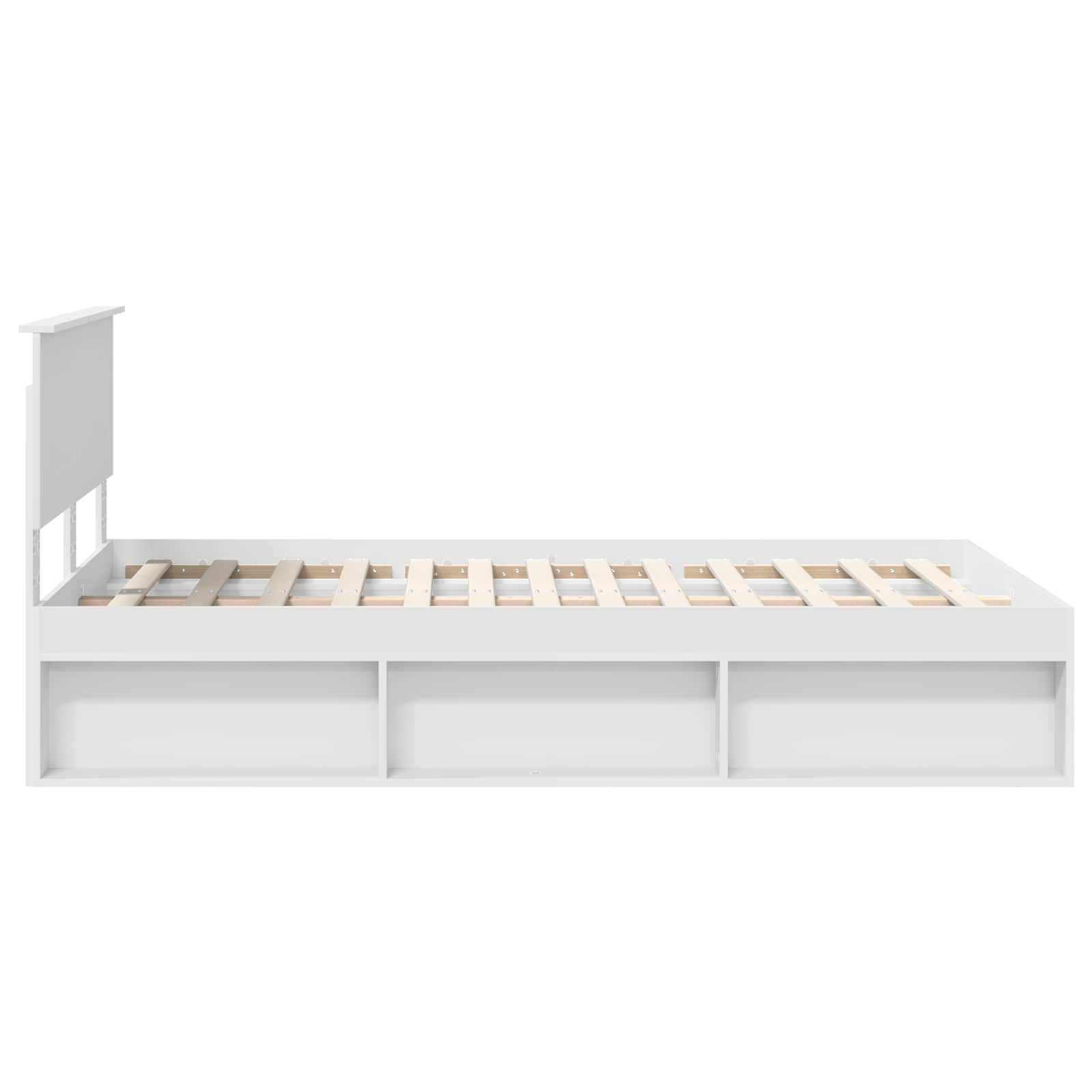 Struttura del letto Bianco 120 x 200 cm Legno multistrato | homemem39