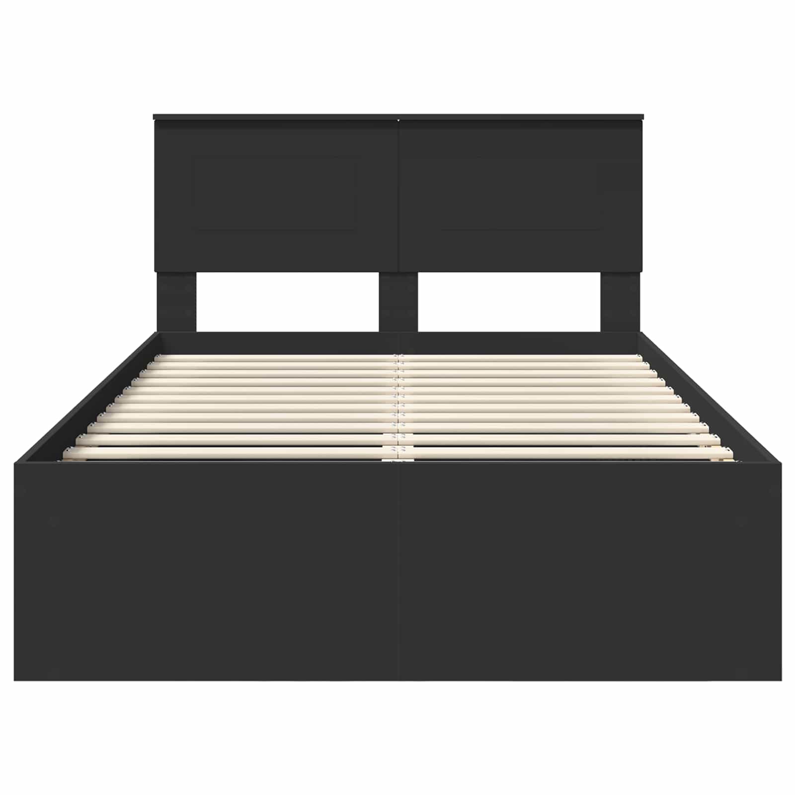Struttura del letto Nero 120 x 200 cm Legno multistrato | homemem39