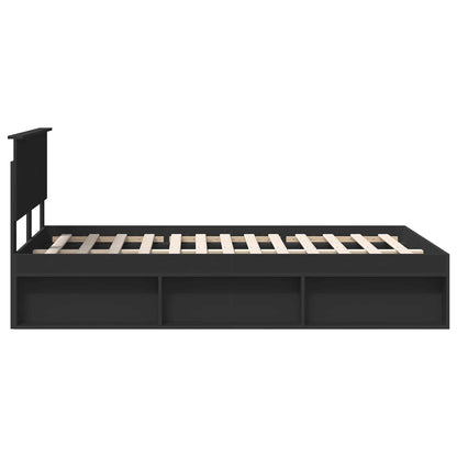 Struttura del letto Nero 120 x 200 cm Legno multistrato | homemem39
