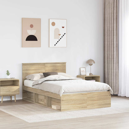 Struttura del letto Sonoma 120 x 200 cm Legno multistrato | homemem39