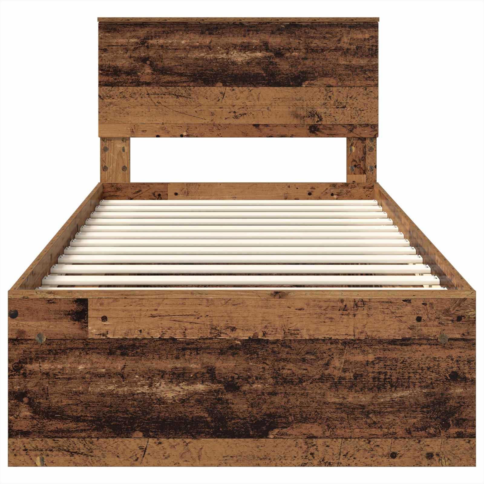 Struttura del letto con testiera Legno vecchio 100 x 200 cm | homemem39