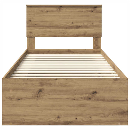Struttura del letto Rovere Artigianale 100 x 200 cm | homemem39