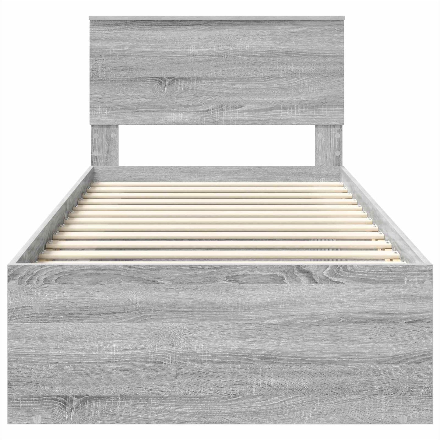 Struttura del letto Grigio Sonoma 90 x 200 cm Legno multistrato