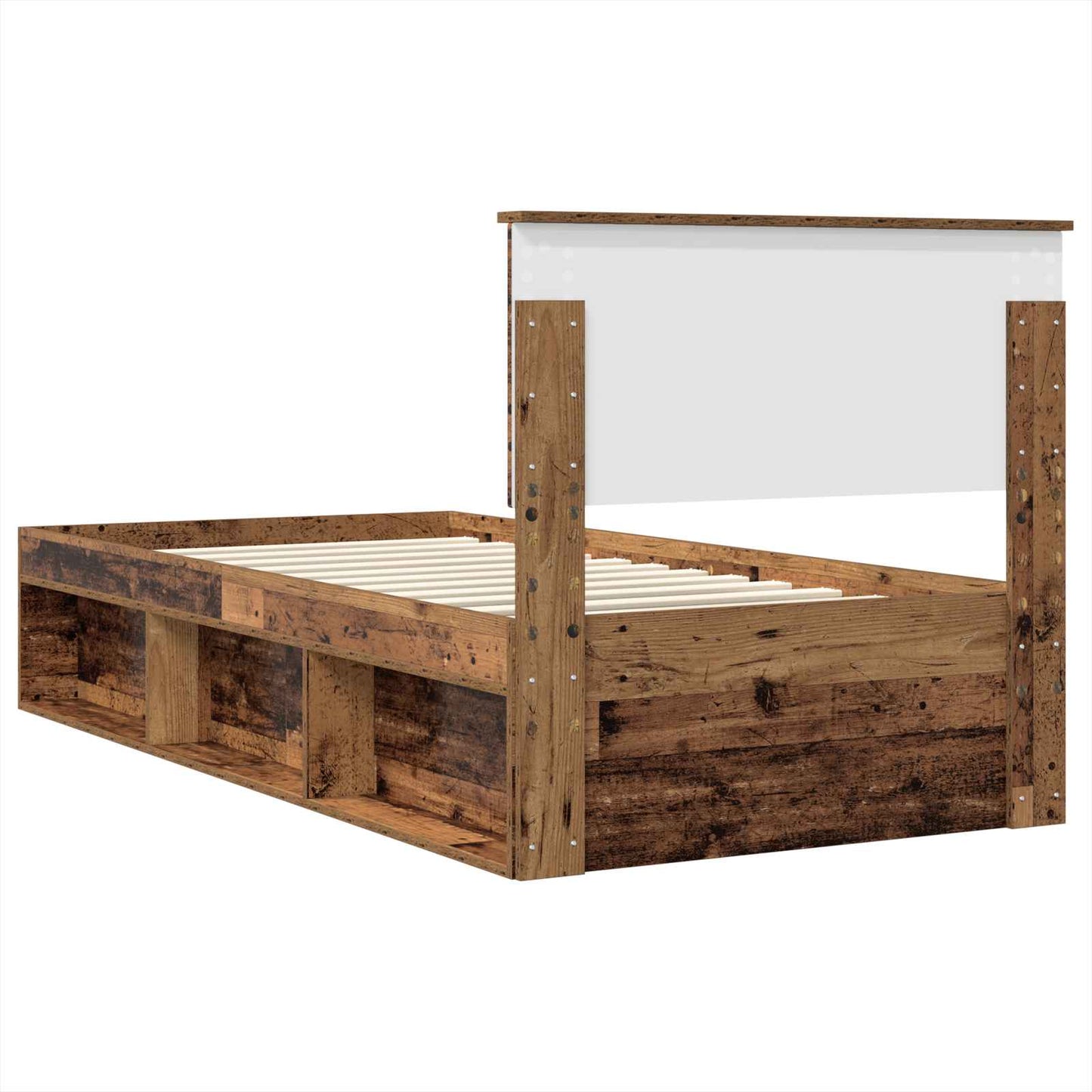 Struttura del letto Legno vecchio 90 x 200 cm Legno multistrato | homemem39