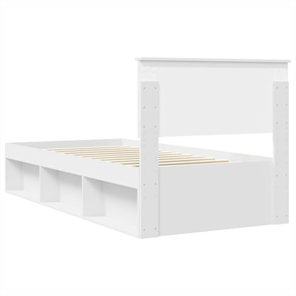 Struttura del letto Bianco 75 x 190 cm Legno multistrato